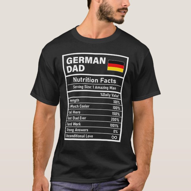 Camiseta La nutrición de los hombres en Alemania (Anverso)
