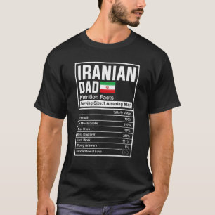 Camiseta La nutrición de los hombres iraníes afecta el día 