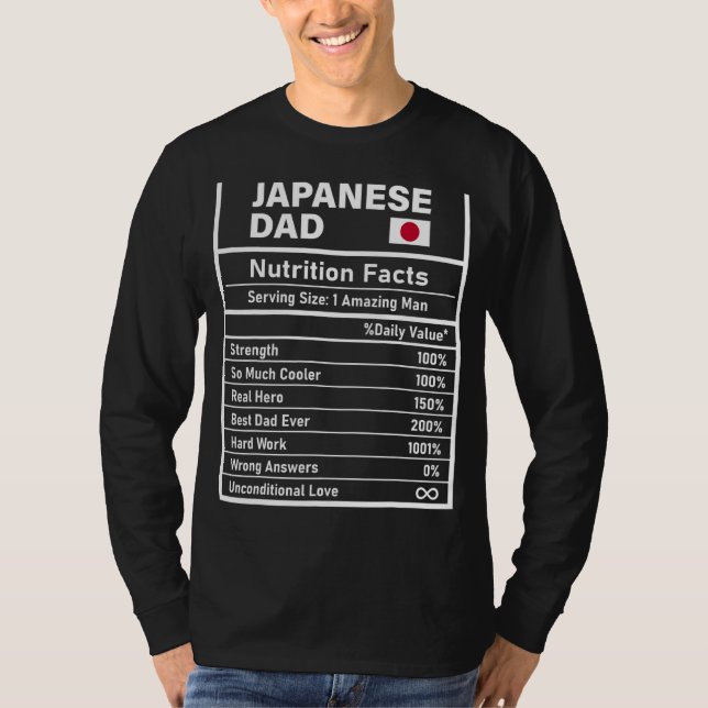 Camiseta La nutrición de los hombres japoneses afecta al Dí (Anverso)