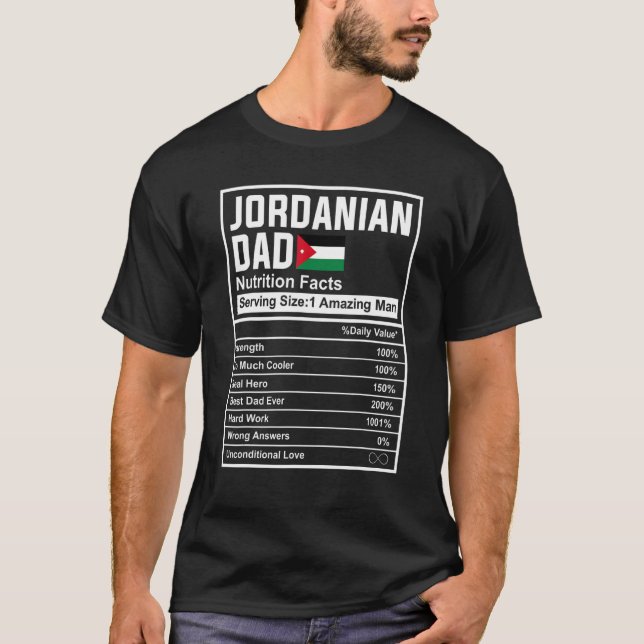 Camiseta La nutrición de los hombres jordanos afecta el día (Anverso)