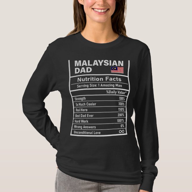 Camiseta La nutrición de los hombres malasios afecta el día (Anverso)