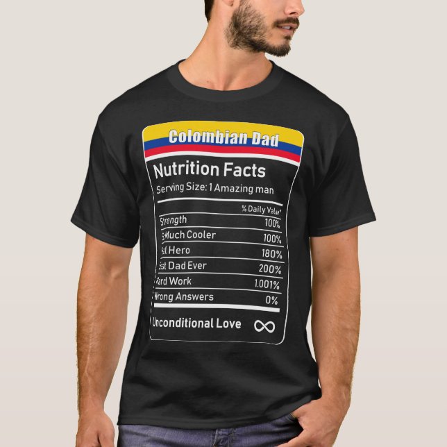 Camiseta La nutrición de los papas colombianos es un regalo (Anverso)