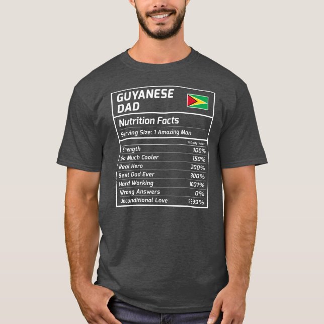 Camiseta La nutrición de los papás guyaneses hace que Guyan (Anverso)