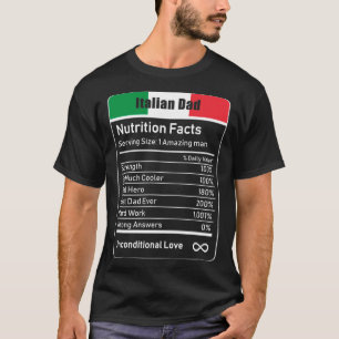 Camiseta La nutrición de los papás italianos es un regalo d