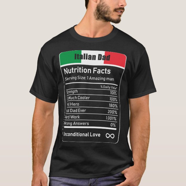 Camiseta La nutrición de los papás italianos es un regalo d (Anverso)