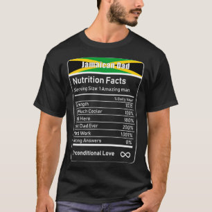 Camiseta La nutrición de los papás jamaiquinos es un regalo
