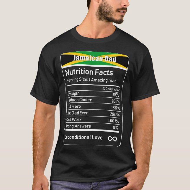Camiseta La nutrición de los papás jamaiquinos es un regalo (Anverso)