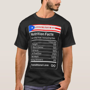Camiseta La nutrición de los papas puertorriqueños es un re
