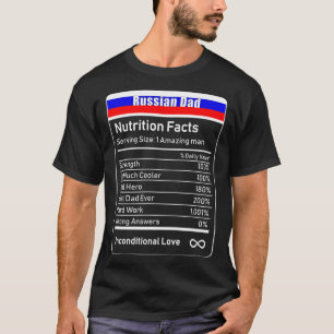 Camiseta La nutrición de los papas rusos es un regalo del 