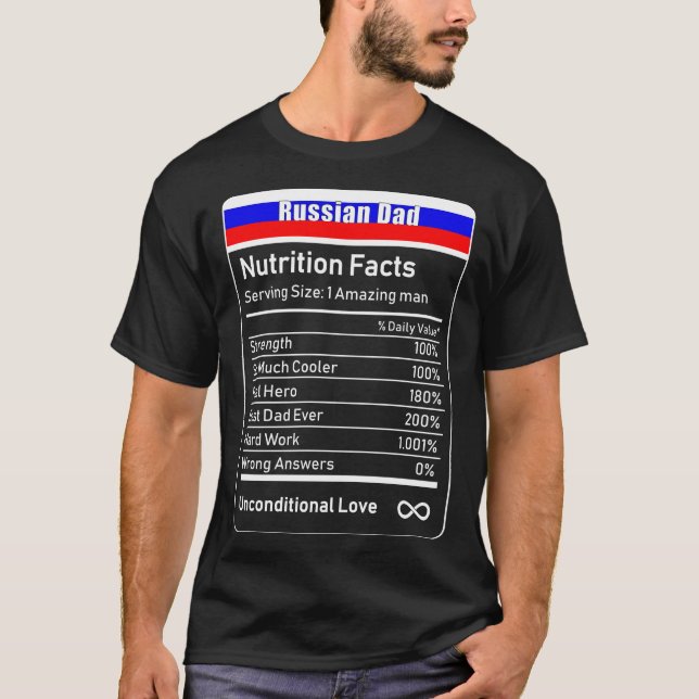 Camiseta La nutrición de los papas rusos es un regalo del d (Anverso)