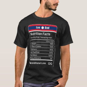 Camiseta La nutrición de papá de Laos hace que la manga del