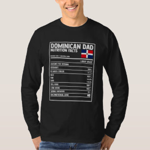 Camiseta La nutrición de papá dominicano en el Día del Padr