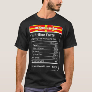 Camiseta La nutrición de papá macedonio es un regalo del 