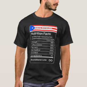 Camiseta La Nutrición De Papá Puertorriqueño Es Una Camiset