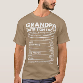Camiseta La Nutrición Del Abuelo Es Un Regalo Para Papá Gra