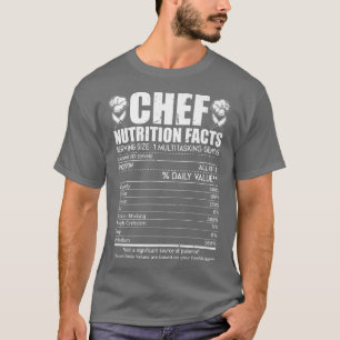 Camiseta La nutrición del chef: divertida cocina culinaria 