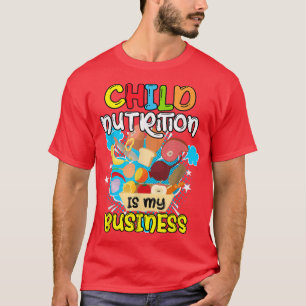 Camiseta La Nutrición Infantil Es La Cafetería De Mi Escuel