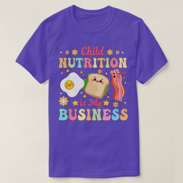 Camiseta La nutrición infantil es mi almuerzo de negocios L (Diseño del anverso)