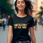 Camiseta La Nutrición Retro Groovy es mi opinión, nutricion<br><div class="desc">"La nutrición groovy es mi polo de ambiente". Es un regalo fantástico para los nutricionistas.</div>