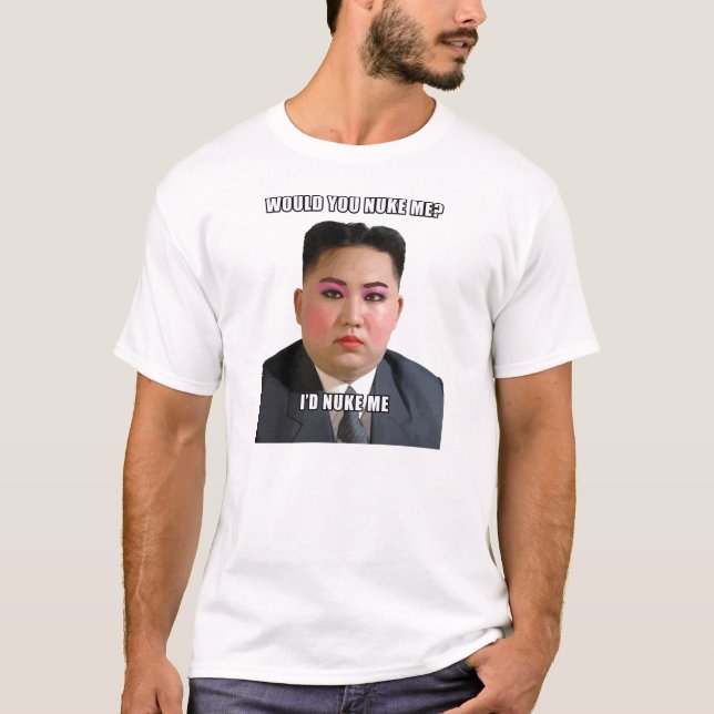 Camiseta la O.N.U del jong de kim usted me destrozaría (Anverso)
