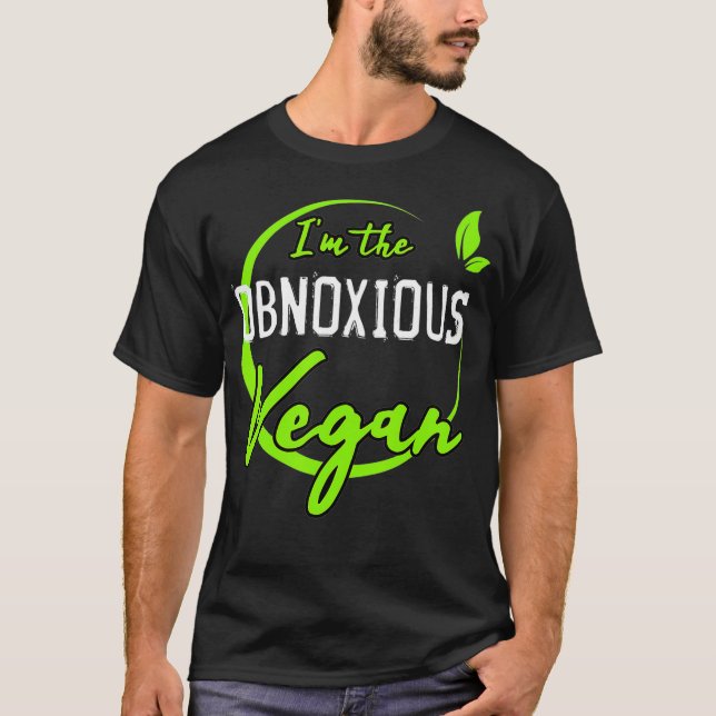Camiseta La obscena parodia vegan divertida en una planta d (Anverso)
