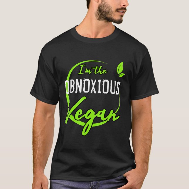 Camiseta La obscena parodia vegan divertida en una planta d (Anverso)