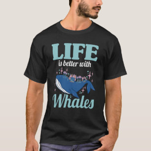 Camiseta La observación de ballenas mejora la vida con las