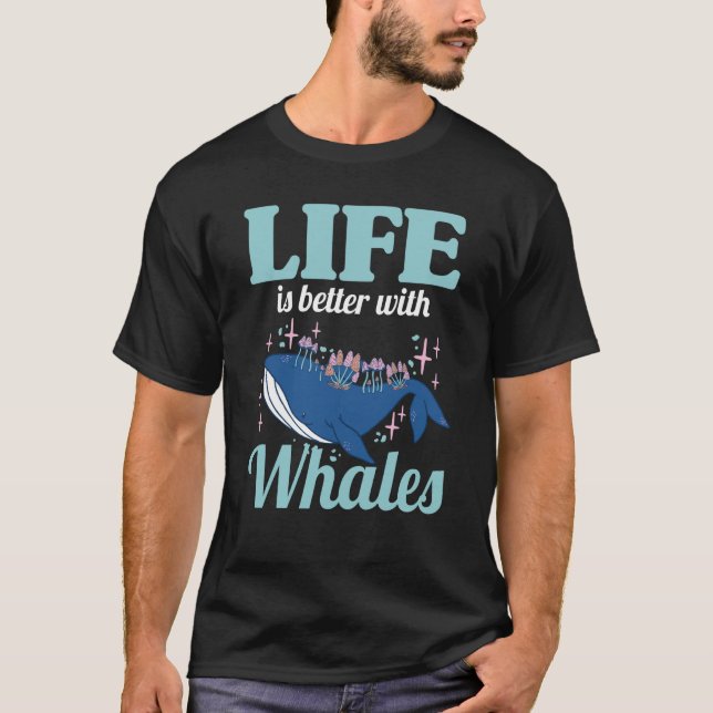 Camiseta La observación de ballenas mejora la vida con las  (Anverso)