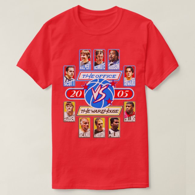 Camiseta La oficina contra el almacén (Diseño del anverso)