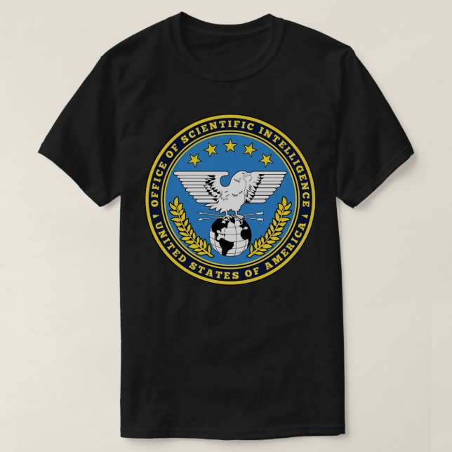 Camiseta La Oficina de Inteligencia Científica (Diseño del anverso)