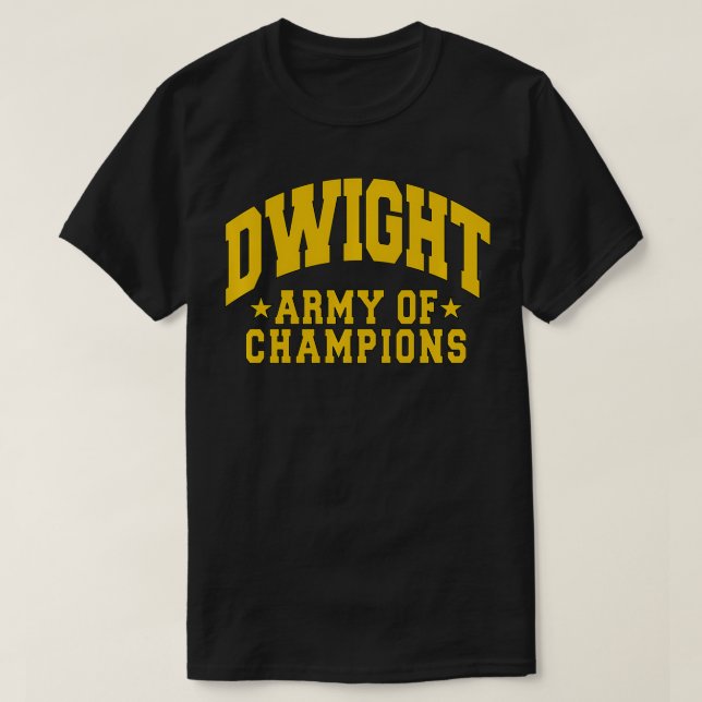 Camiseta La Oficina Dwight Army de Champions (Diseño del anverso)