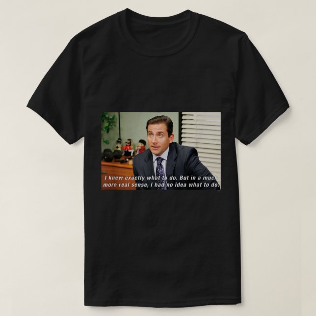 Camiseta La oficina Michael No Idea (Diseño del anverso)