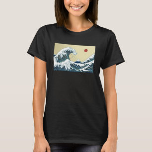 Camiseta La ola de los japoneses de Hokusai Kanagawa para l