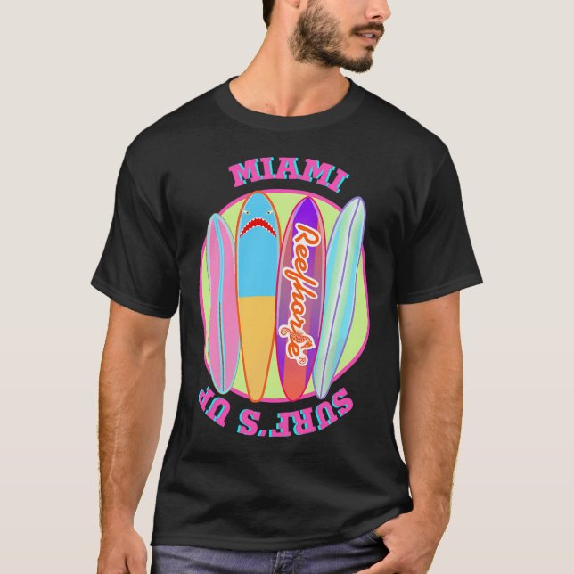 Camiseta La Ola de Surf de Miami (Anverso)