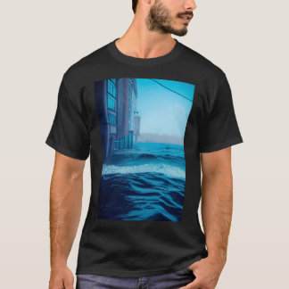 Camiseta La Ola Del Mar Oceánico En La Ciudad.