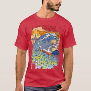 Camiseta La ola del moderno juego gráfico del tiburón arco
