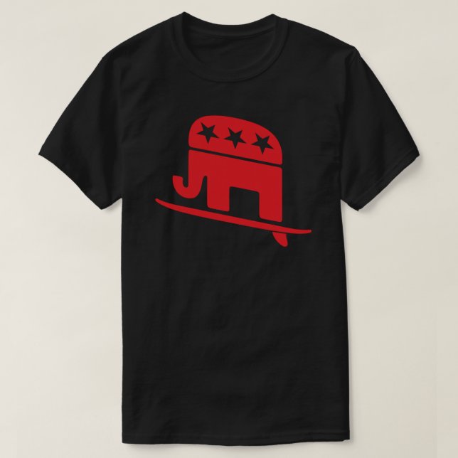 Camiseta La Ola Roja Viene El Elefante Republicano Del Sur (Diseño del anverso)