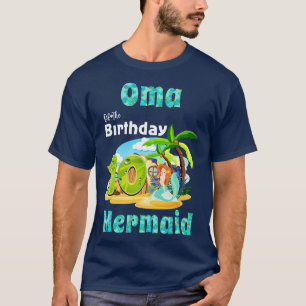 Camiseta La Oma De La Sirena Cuta Del Décimo Cumpleaños