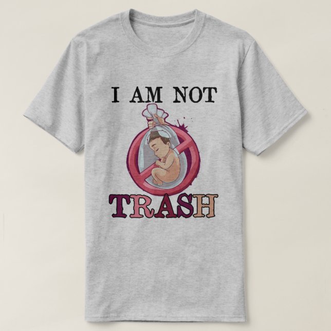 Camiseta La opción anti aborto a favor de la vida detiene v (Diseño del anverso)