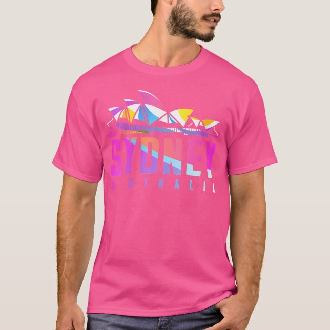Camiseta La Ópera De Sidney Con Un Geomet Colorido (Anverso)