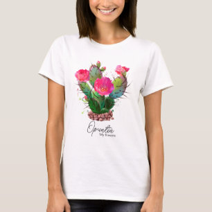 Camiseta La Opuntia florece en piedras