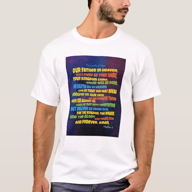 Camiseta La oración del Señor - Un padre (Anverso)