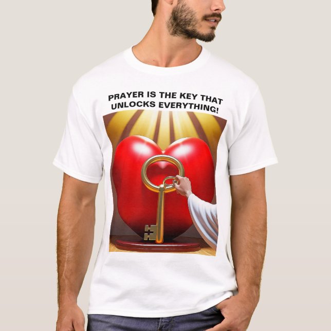 Camiseta ¡La Oración Es La Clave Que Desbloquea Todo! (Anverso)