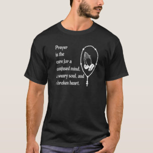 Camiseta La Oración Es La Cura Para Todo El Rosario Imagen 