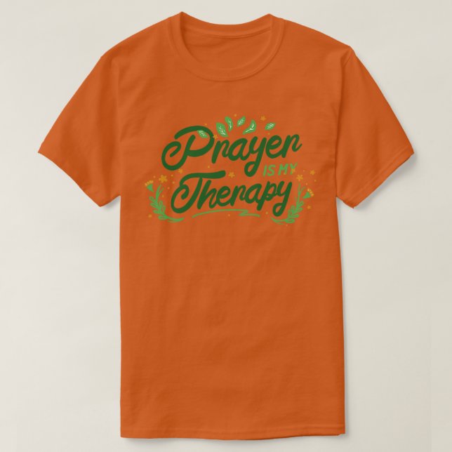 Camiseta La oración es mi terapia (Diseño del anverso)
