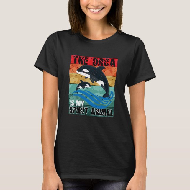 Camiseta La Orca es mi Espíritu Animal Orca (Anverso)