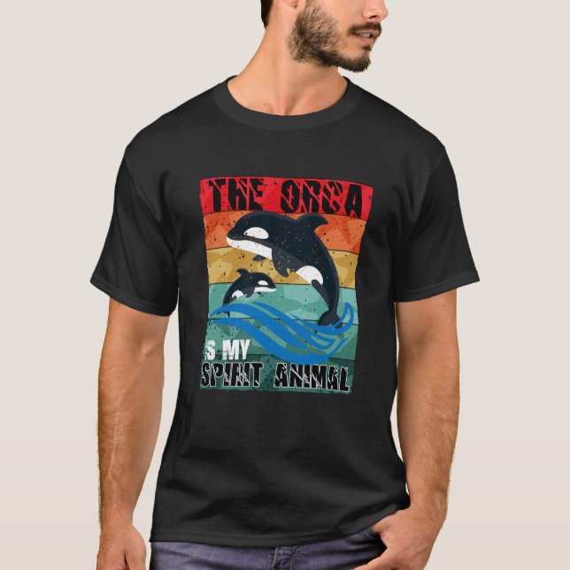 Camiseta La Orca es mi Espíritu Animal Orca (Anverso)