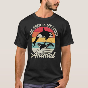 Camiseta La Orca Es Mi Espíritu Animal Retro Vintage Orca W