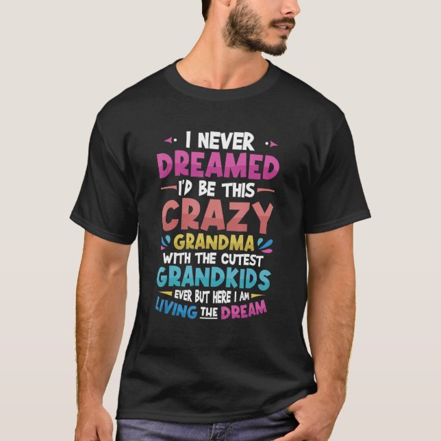 Camiseta La orgullosa abuela ama a los nietos Abuela (Anverso)