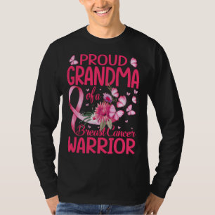 Camiseta La orgullosa abuela de un guerrero del cáncer de m